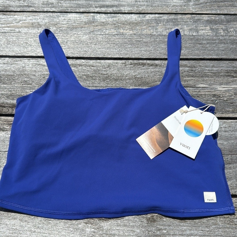 VUORI‎ DAILY CROP tank Copenhagen blue NWT SIZE XL